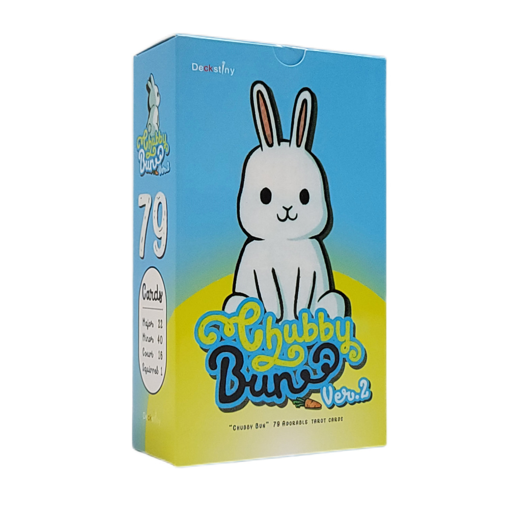 [Size Gốc] Bộ Bài Chubby Bun Tarot 78 Lá Bài 7x12 Cm Tặng Đá Thanh Tẩy