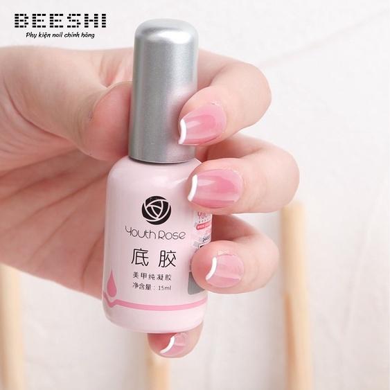 BASE TOP CỨNG MÓNG HOA HỒNG 15ml- beeshi shop nail