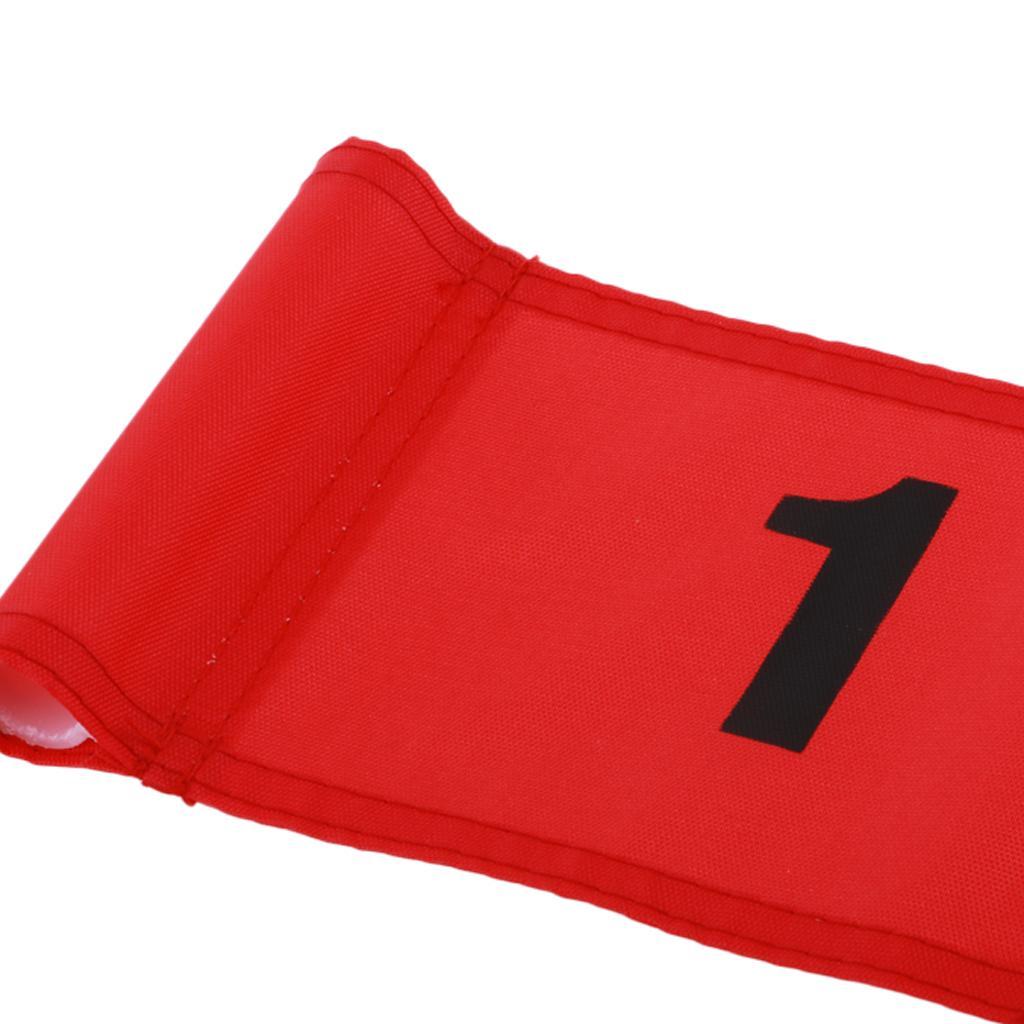 2 Pieces Golf Putting Green Flag Golf Marker Practice Outdoor Indoor Red