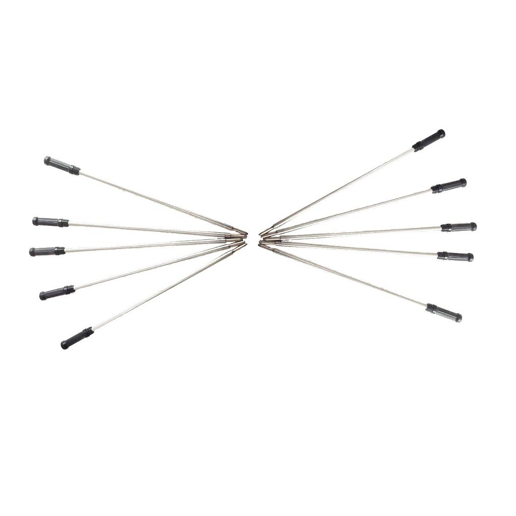 Gói 20 Chiếc Ngòi Kim Loại Bút Bi Ký Bút Nạp Lại Màu Đen Hoặc Xanh Màu Sắc