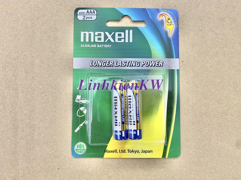Pin Tiểu Maxell 3A 1.5V Loại Xịn Japan Mới, Chính gốc 100%.