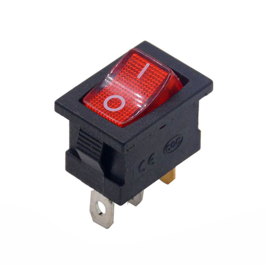 Bộ 10 Công Tắc Bập Bênh KCD1 250VAC-6A Có Đèn