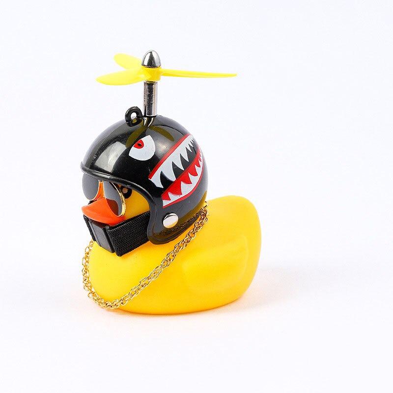 Standing Duck Bicycle Bell Broken Wind Helmet Small Yellow Duck MTB Road Bike Motor Riding Cycling Accessories not Lights