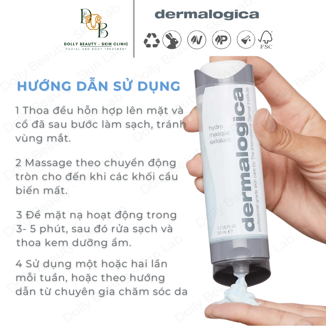 Mặt nạ tẩy da chết cấp ẩm HYDRO MASQUE EXFOLIANT của Dermalogica - Dolly Beauty