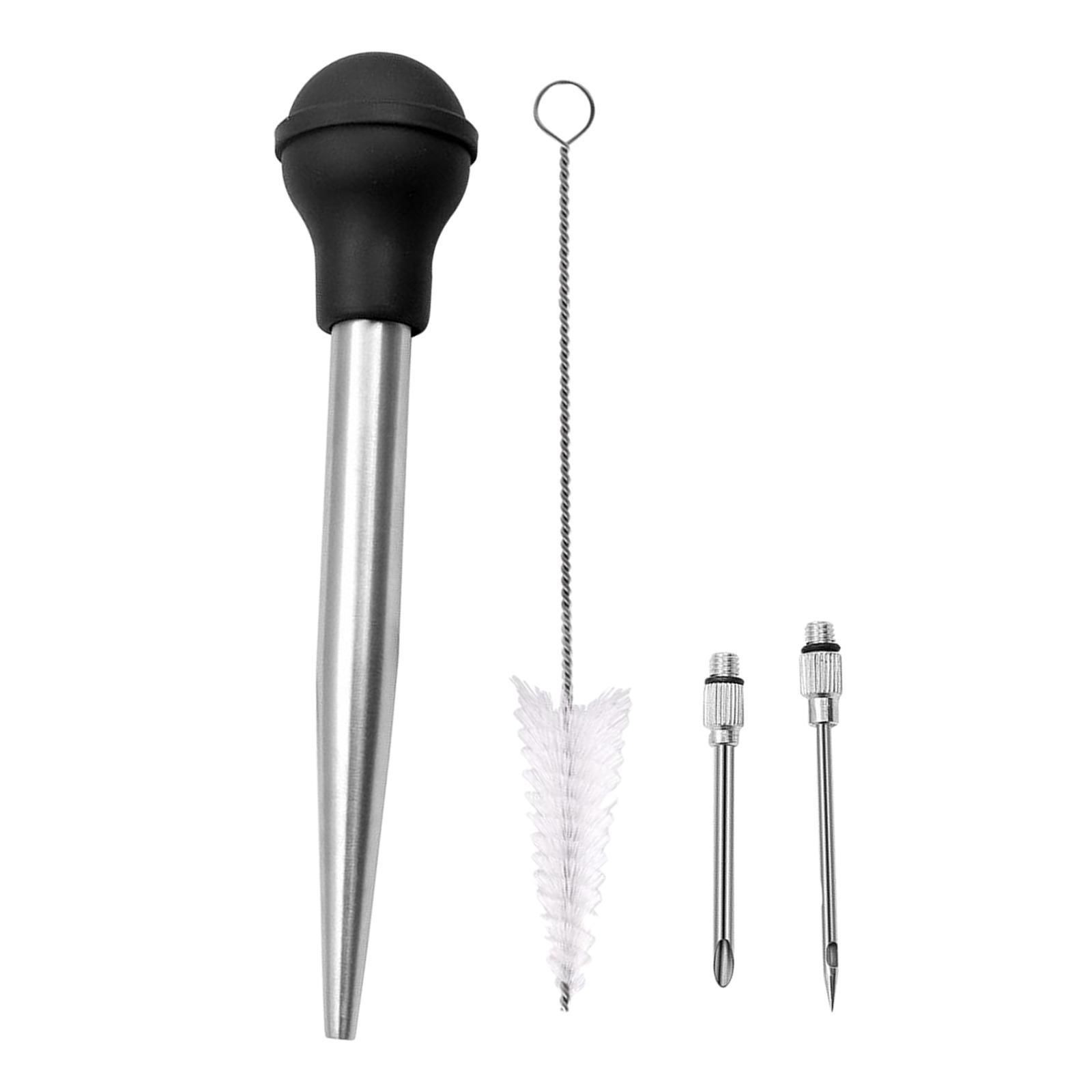 Stainless Steel Turkey Seasoning Tool Manual Pump for