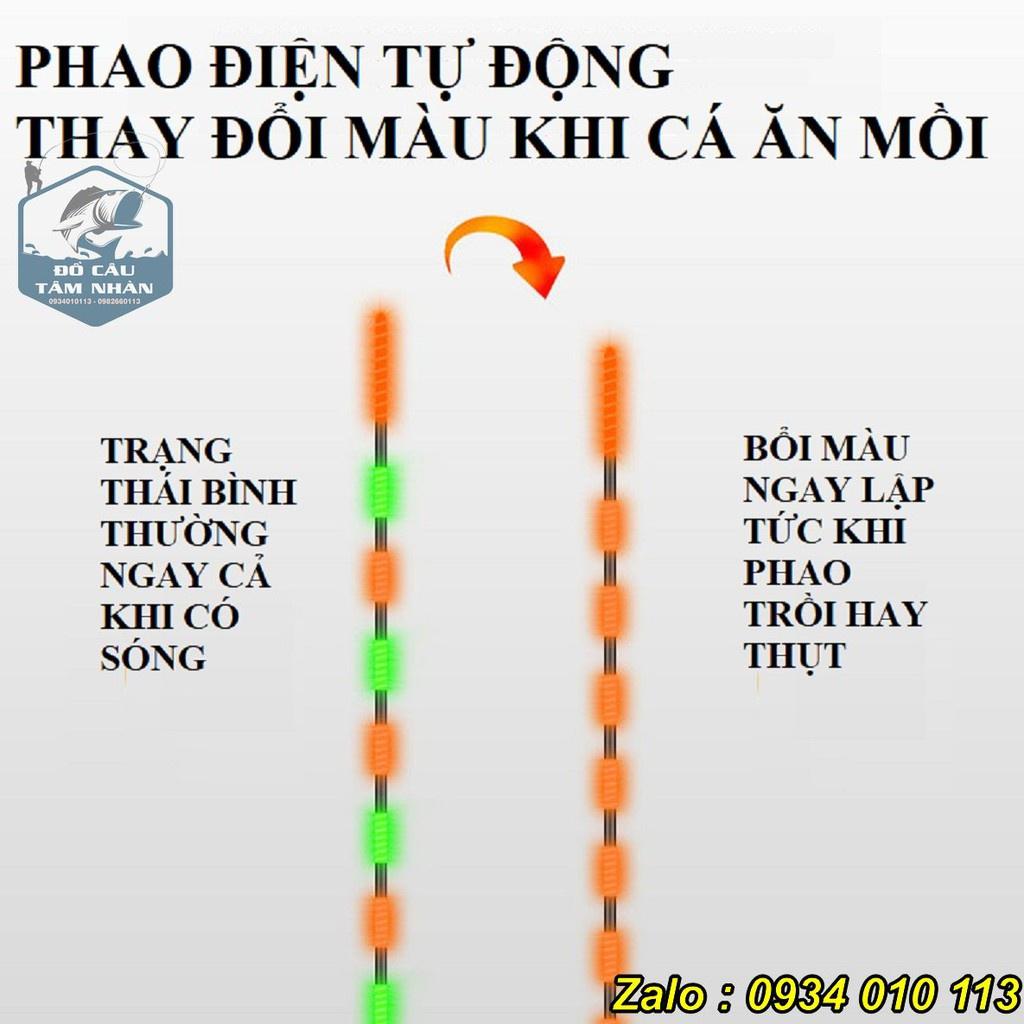 Phao câu điện thông minh tự thay đổi màu khi cá ăn mồi