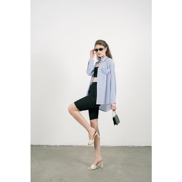 Quần biker nữ Méo shop vải thun cotton co giãn cao cấp dáng ôm ngắn Tupid