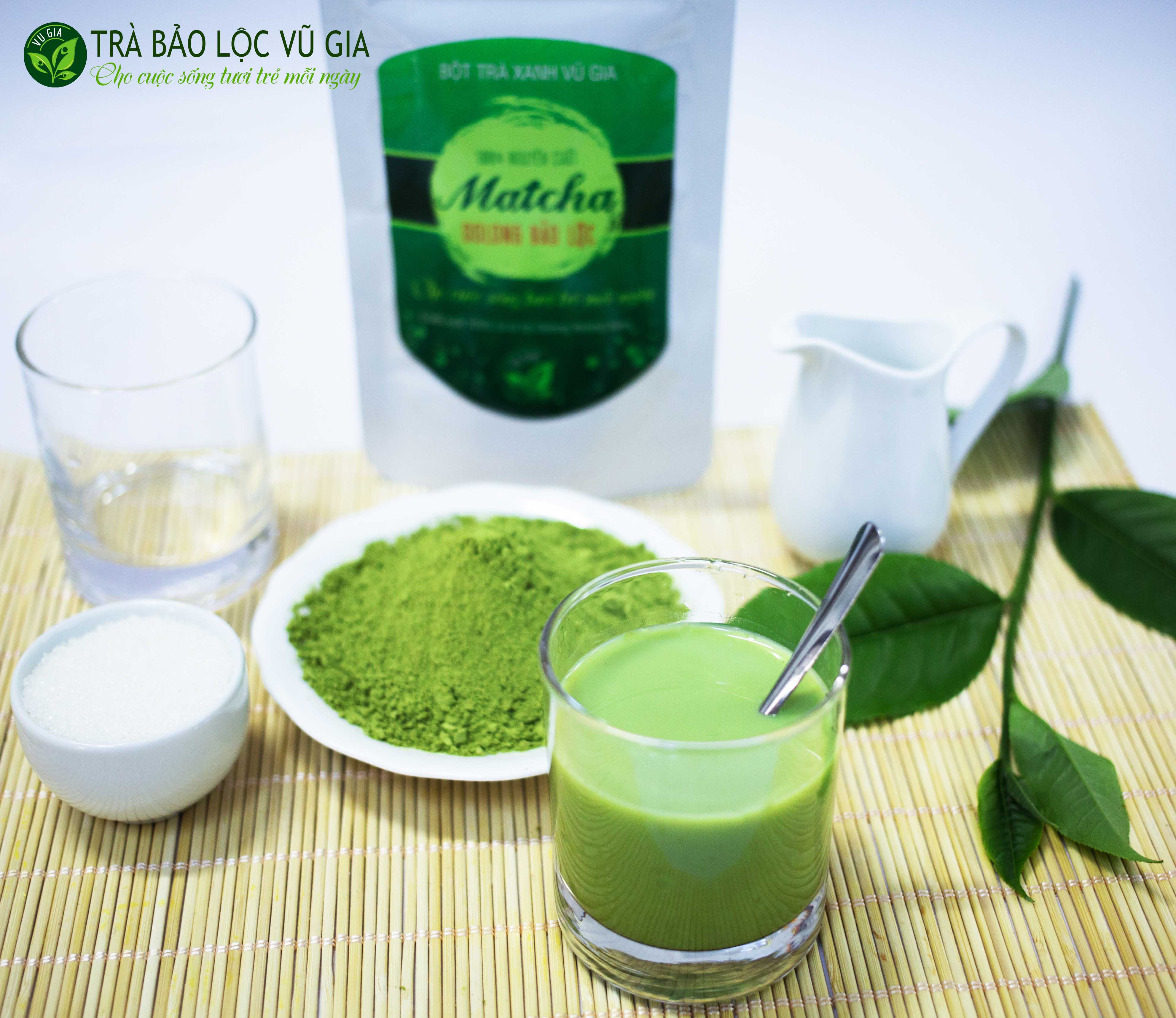 Matcha Olong Sấy Lạnh Nguyên Chất Vũ Gia (50g/túi)