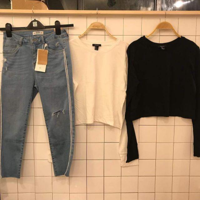 Áo tay dài form croptop