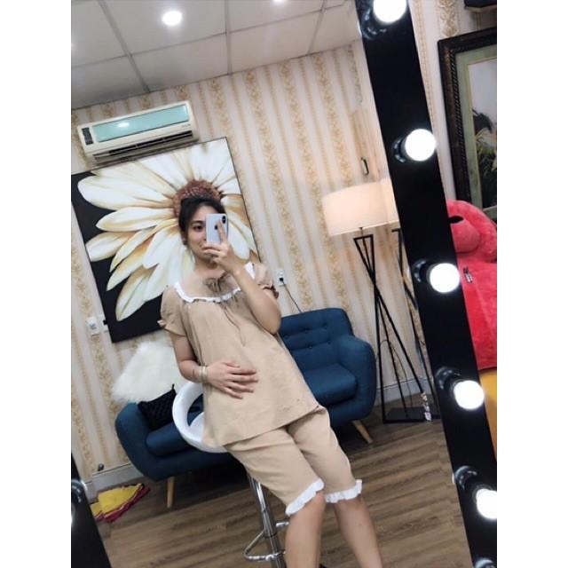 Bộ bầu cao cấp chất đũi Hàn, siêu siêu mátfree size 43~68kgcó chun rút chỉnh quần