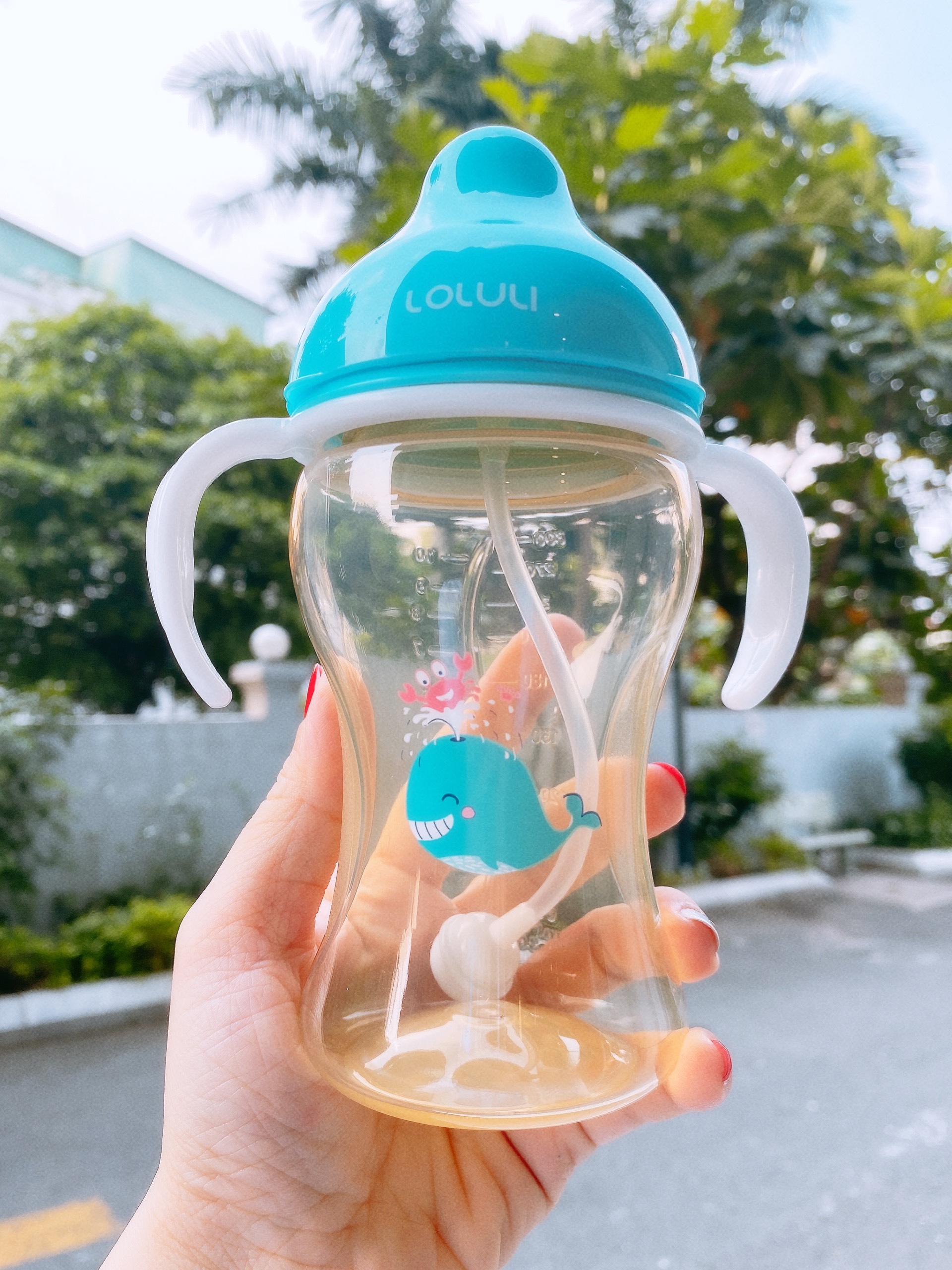 Bình Sữa Loluli PP Cổ Rộng Chống Sặc Cho Bé Chính Hãng - 210ml
