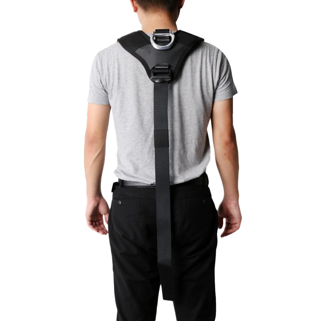 Professional Shoulder Strap for Climbing Seat Harness with 60cm Fall Protection Rope