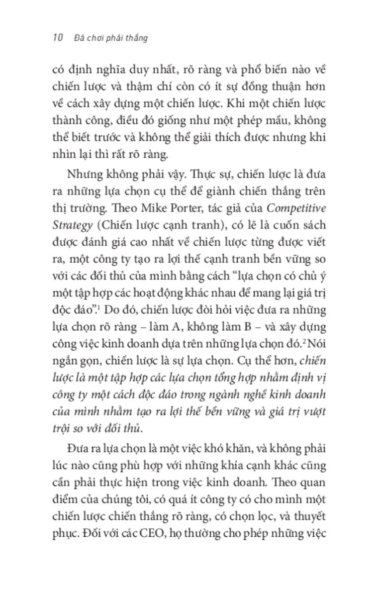 Đã Chơi Phải Thắng - Cách Xây Dựng Chiến Lược Thành Công _TRE