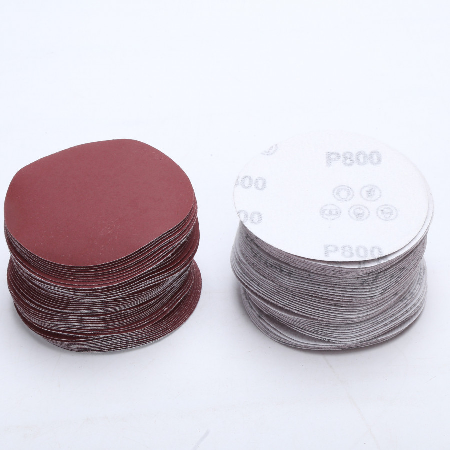 Bộ 12 giấy chà nhám mài bóng, đánh bóng tròn 4 inch