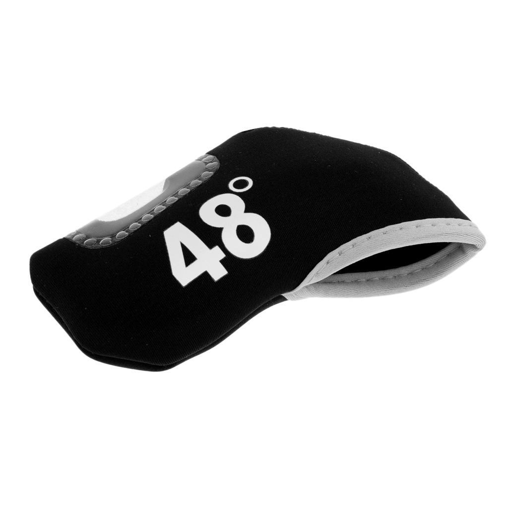 3-4pack Golf Club Iron Putter Headcover Head Cover Protector 48 Degree Black