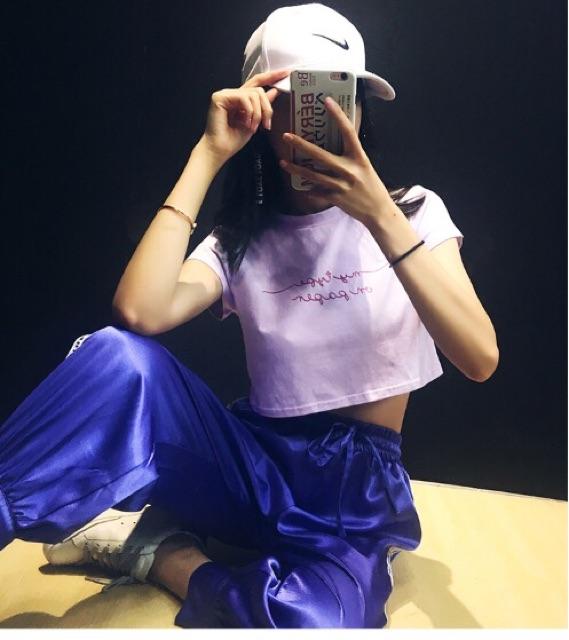 Áo thun tay ngắn croptop