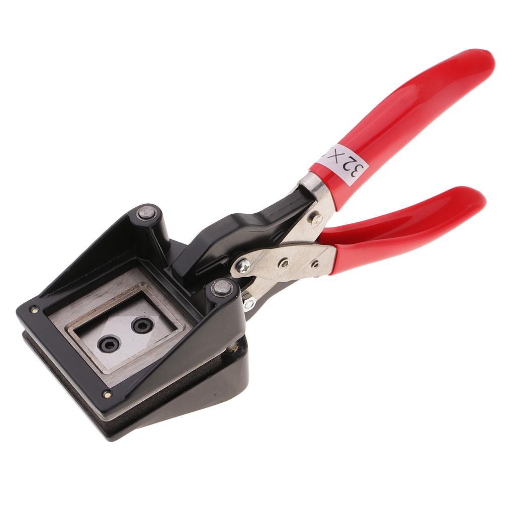 Handheld 25mm x 32mm Cutter Photo ID Die Cutter Punch Cutting Tools