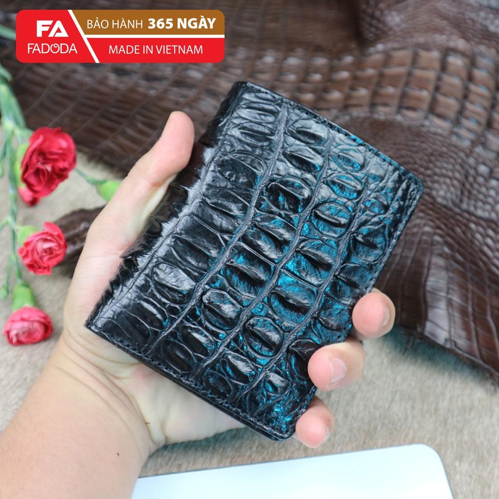Bóp Đứng 2 Mặt Da Cá Sấu CB02-01D Hãng Fadoda