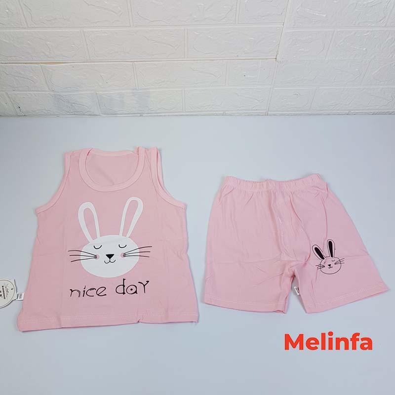 Bộ quần áo ba lỗ trẻ em, bộ cotton trẻ em bé trai và bé gái ba lỗ quần short mã VABD0129