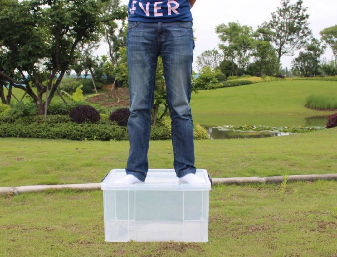 THÙNG NHỰA CHỮ NHẬT ĐA NĂNG CÓ NẮP ĐẬY QUAI GÀI TRONG SUỐT CÓ NHIỀU SIZE