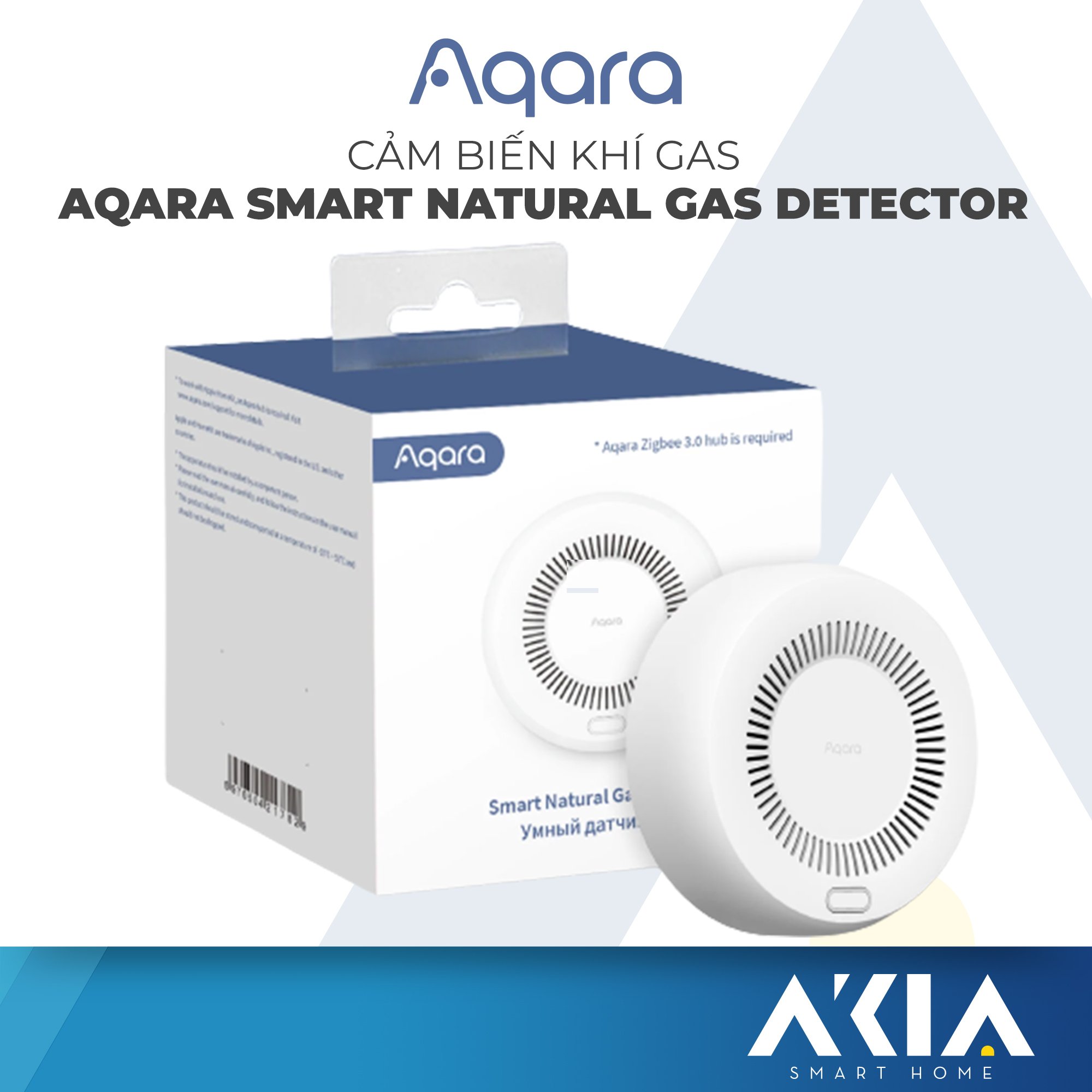 Cảm biến khí gas Aqara Gas Leak Sensor JT-BZ-01AQ/A - Cảnh báo rò rỉ, sóng zigbee 3.0, còi lớn 85db, Bảo hành 12 Tháng