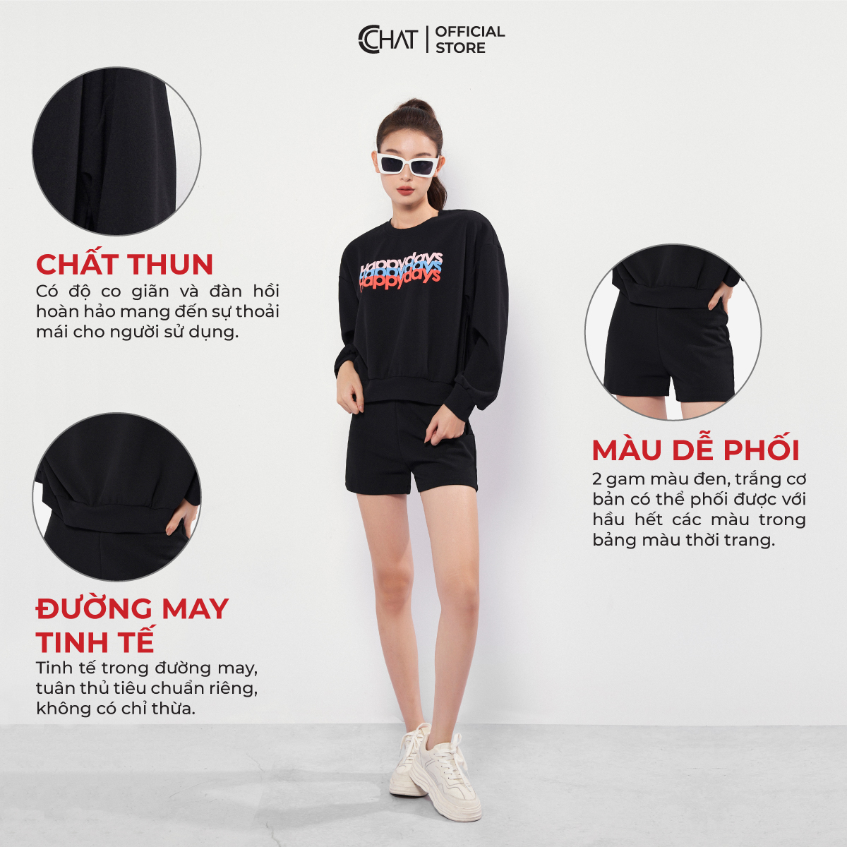 Quần Legging Nữ  Cạp Liền Dáng Ôm Chất Thun Mềm Mịn 22XNC2001OT