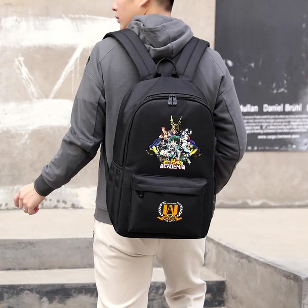 Balo HỌC VIỆN ANH HÙNG - my hero academia nam nữ, chất liệu cao cấp bền đẹp, đựng vừa laptop 15.6 inch