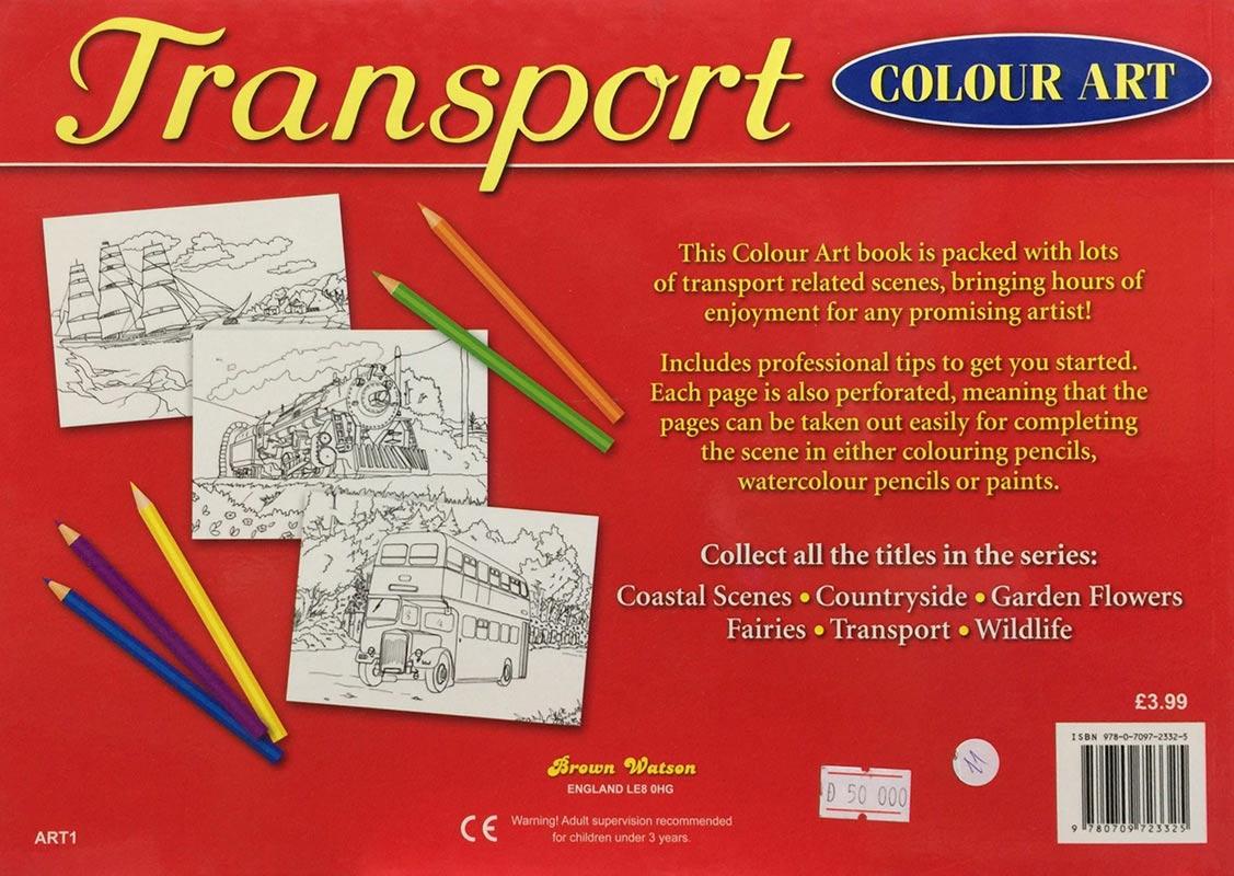 Sách ngoại văn: Colour Art - Transport