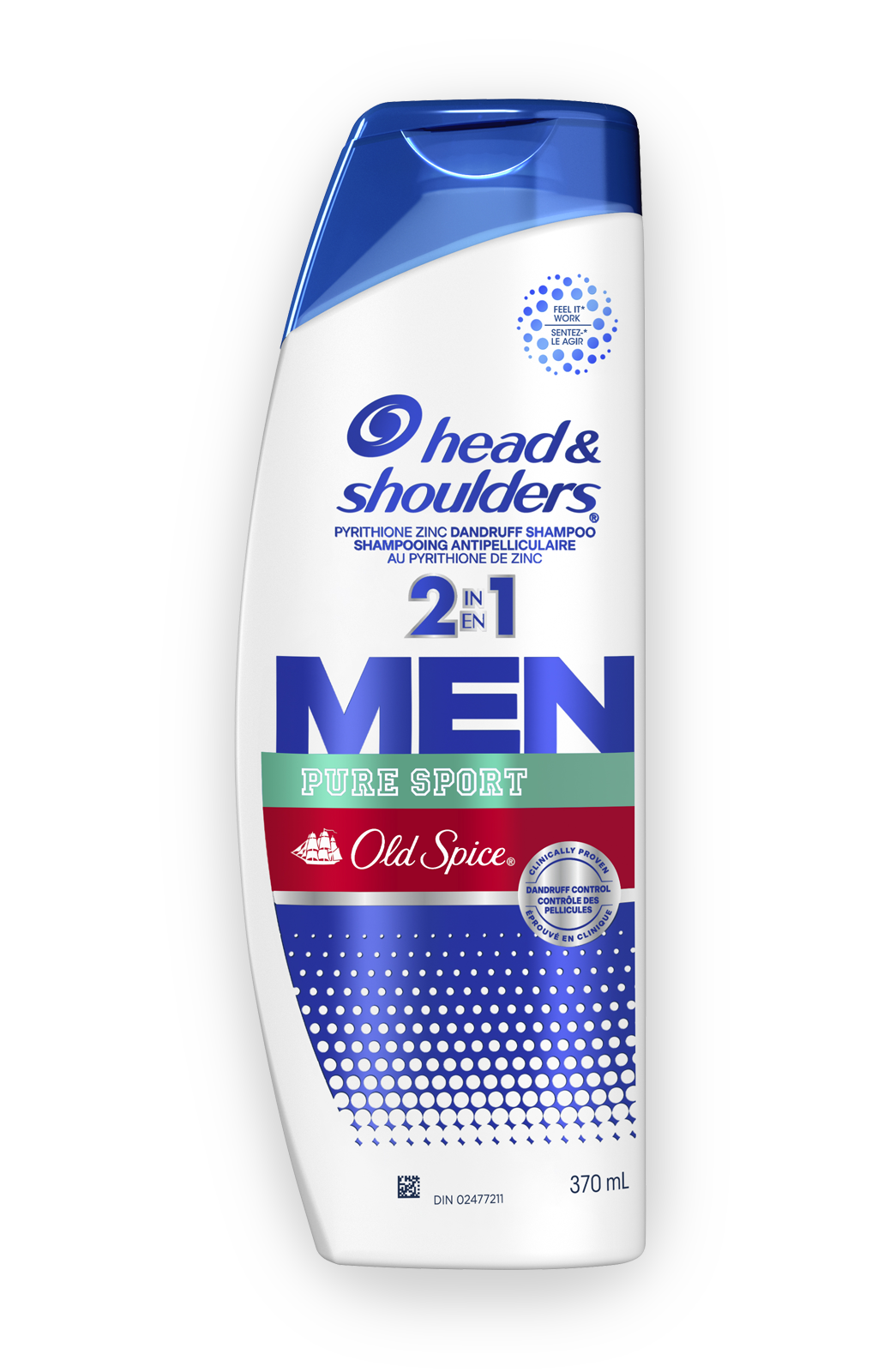 Dầu Gội Và Xả Head & Shoulders 2in1 For Men Pure Sport 370ml - USA