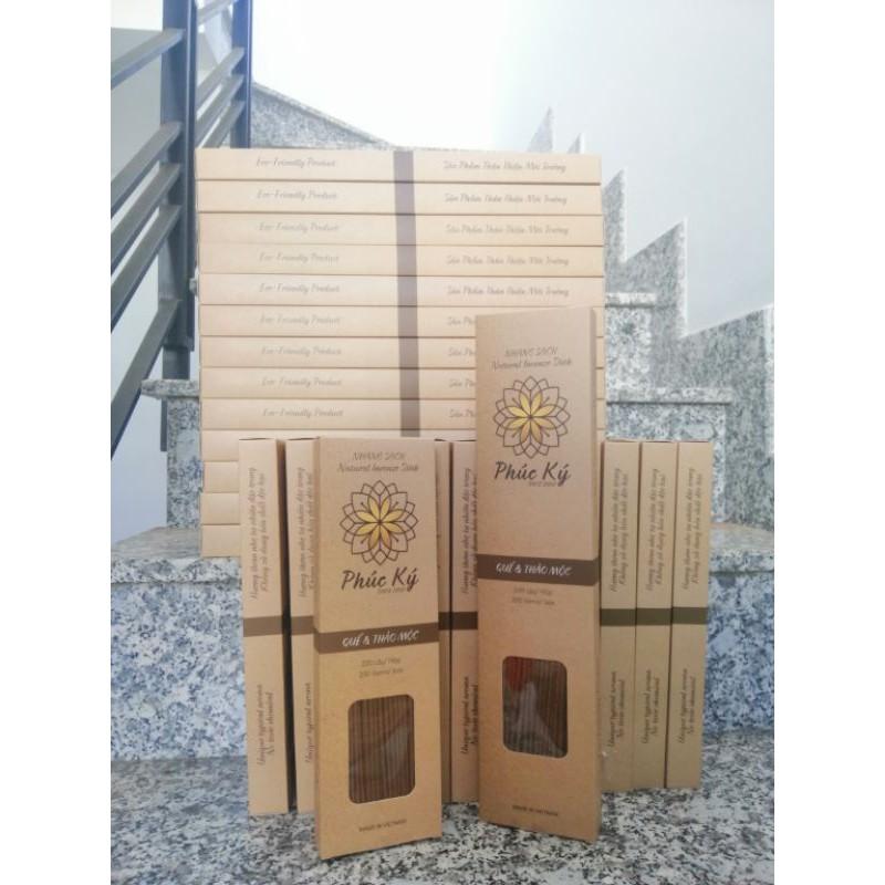 Nhang Sạch QUẾ & THẢO MỘC - Nhang xanh sạch tự nhiên không hóa chất ít khói không cuốn tàn