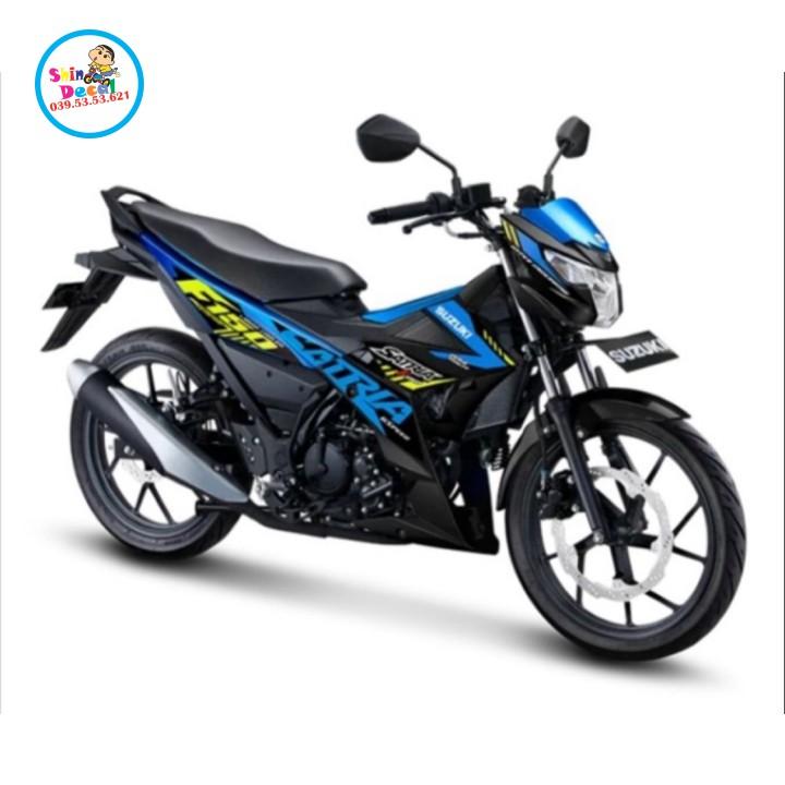 Tem rời satria fi 2021 xanh đen