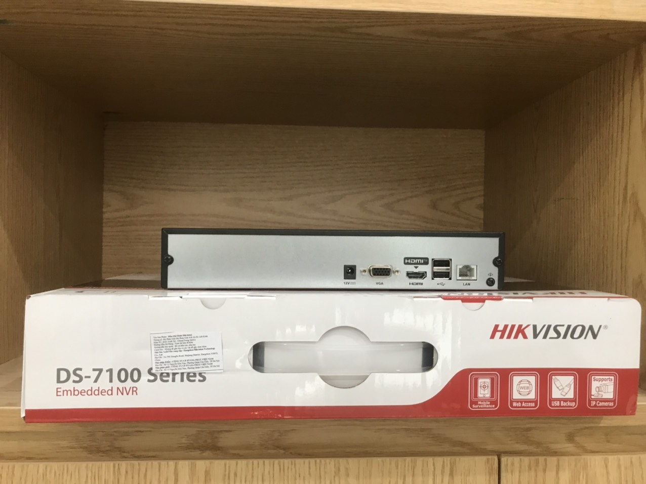 Đầu ghi hình IP NVR 4/8 Hikvision chuẩn nén H.265+, cổng PoE DS-7108NI-Q1, DS-7104NI-Q1/M, DS-7108NI-Q1/M - Hàng chính hãng
