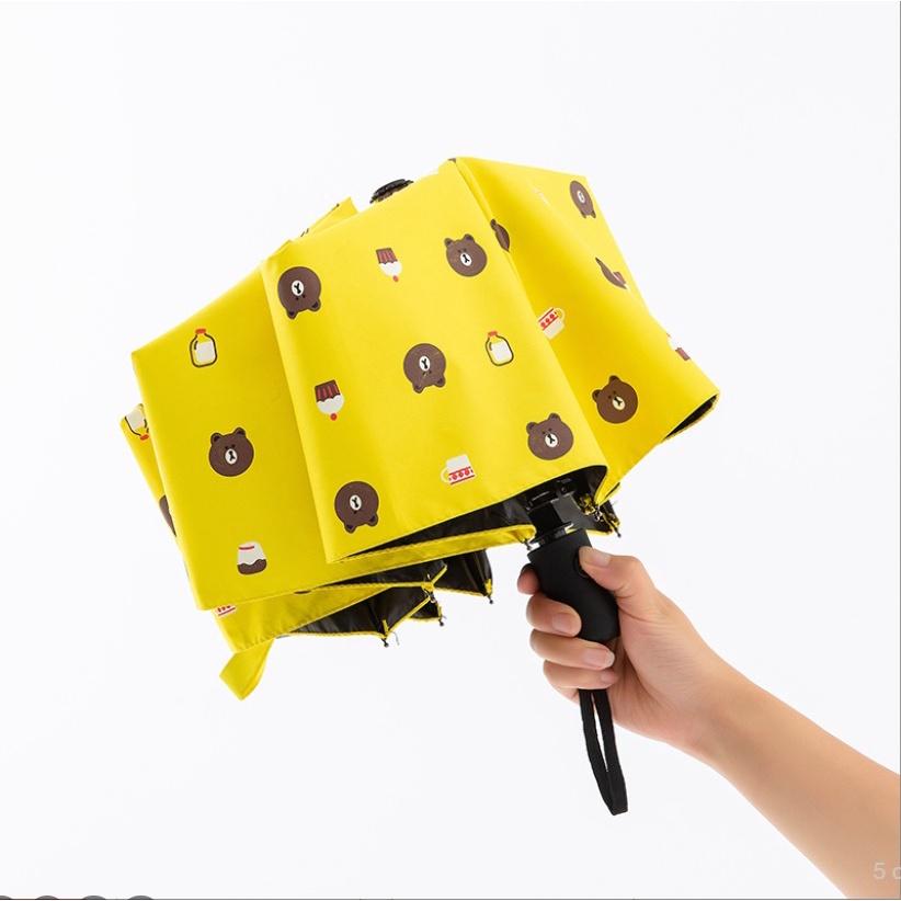 Ô Dù Cầm Tay Đi Mưa Hình Gấu Siêu Đáng Yêu Có Thể Gấp Gọn Bỏ Túi Cực Tiện Lợi