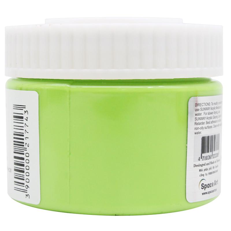 Tuýp Màu Vẽ Acrylic 100 ml - Sunway No.501 - Yellow Green