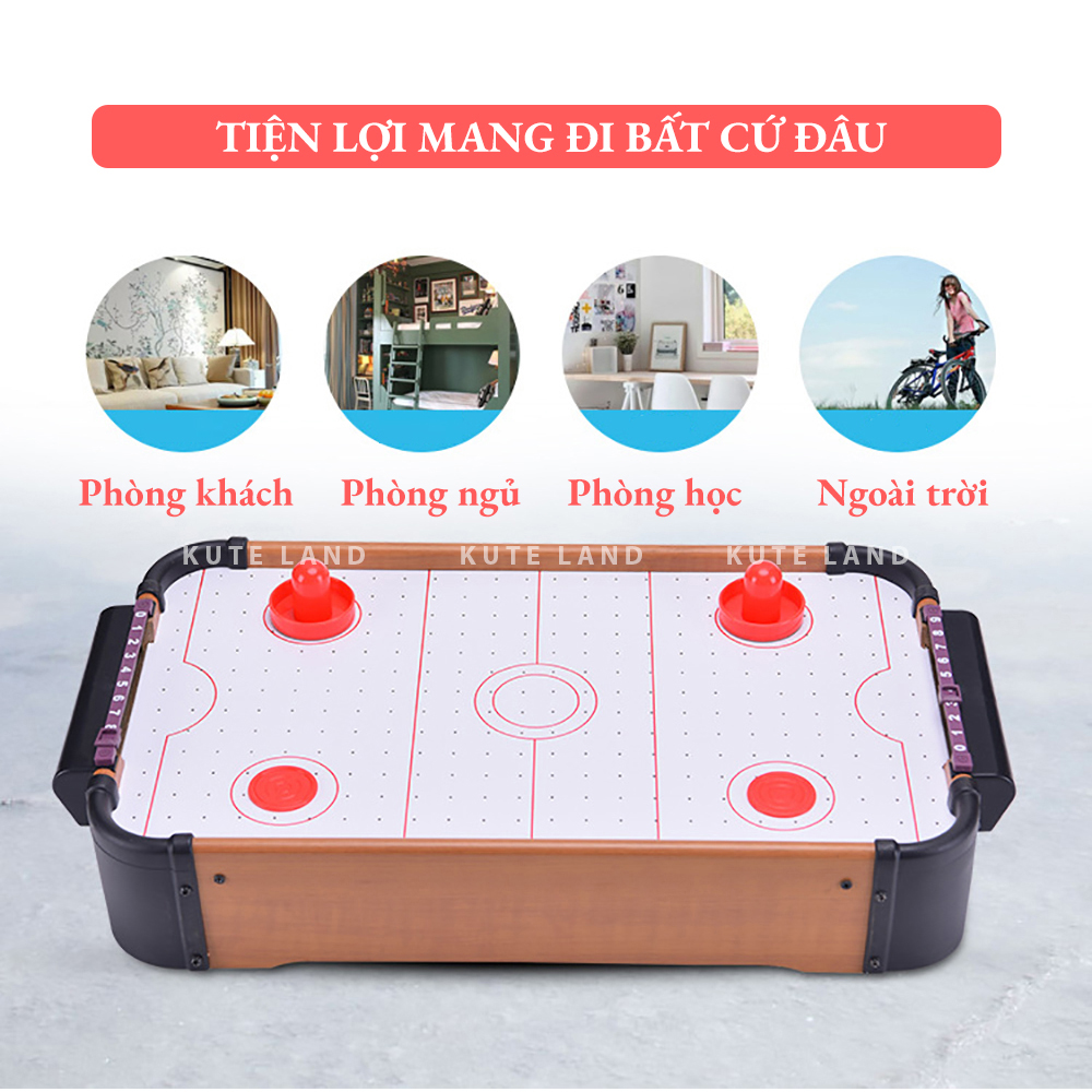 Bộ đồ chơ cầu Air Hockey 51x31x11 cm giúp tăng khả năng tương tác và vận động cho bé