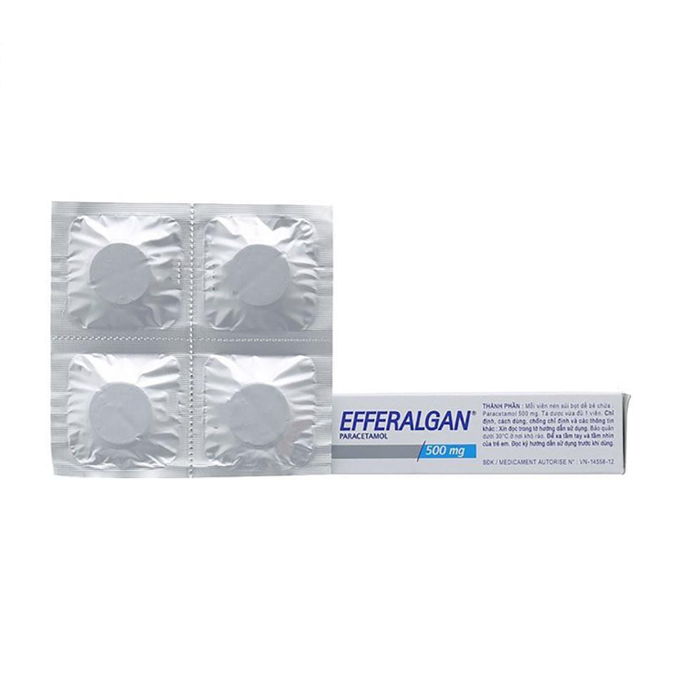 Efferalgan 500 (vỉ 4 viên) như hình_Pháp