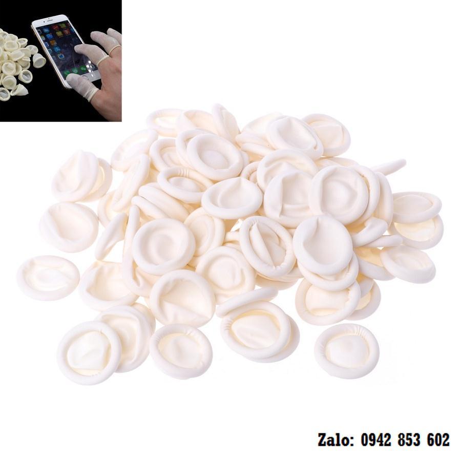 Set 10 Bao Đeo Ngón Tay Bằng Chất Liệu Cao Su Làm Nail, Phun Xăm, Mạch Điện Tử