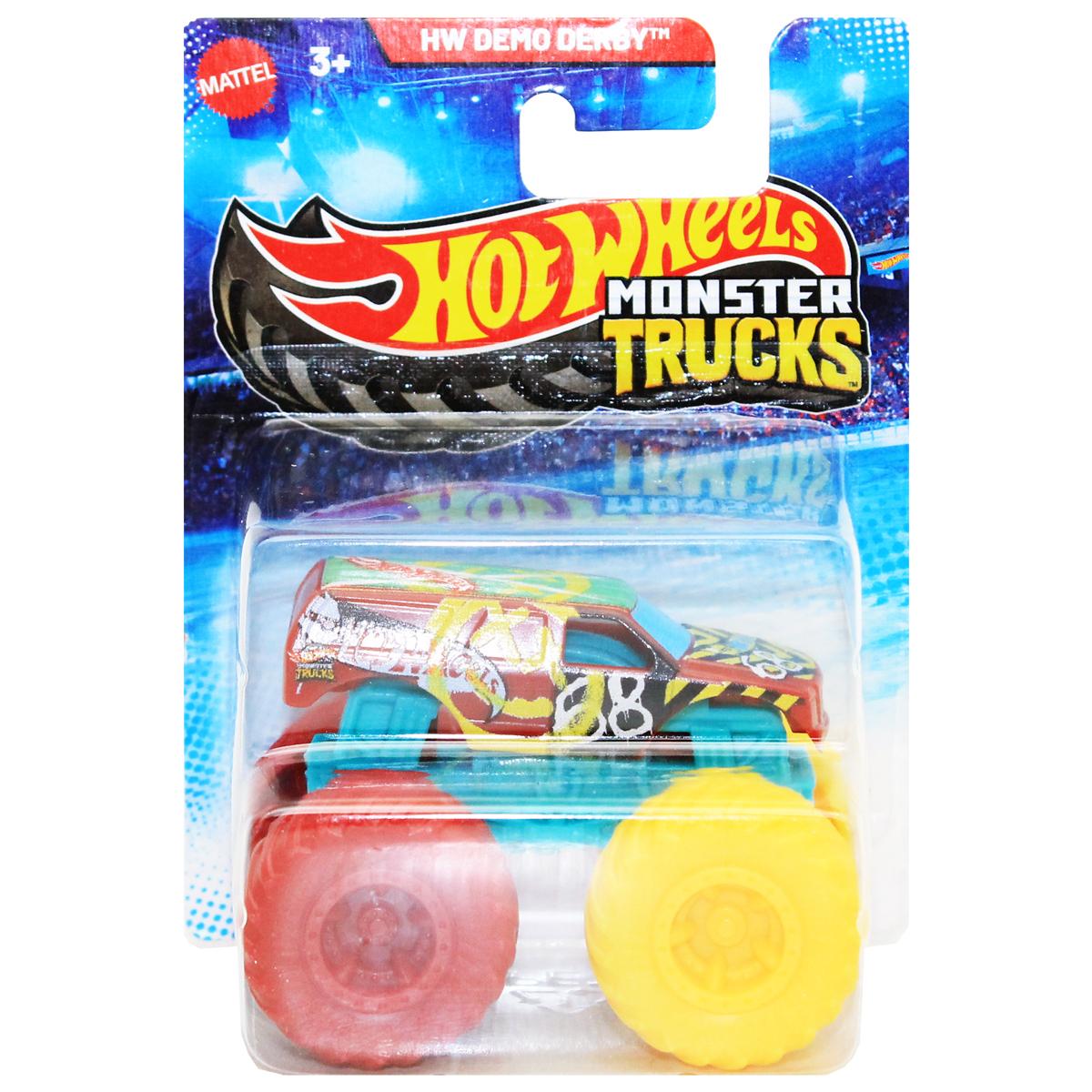 Đồ Chơi Mô Hình Siêu Xe Tải Quái Vật Monster Trucks Mini - Hot Wheels HFB96 - Demo Derby