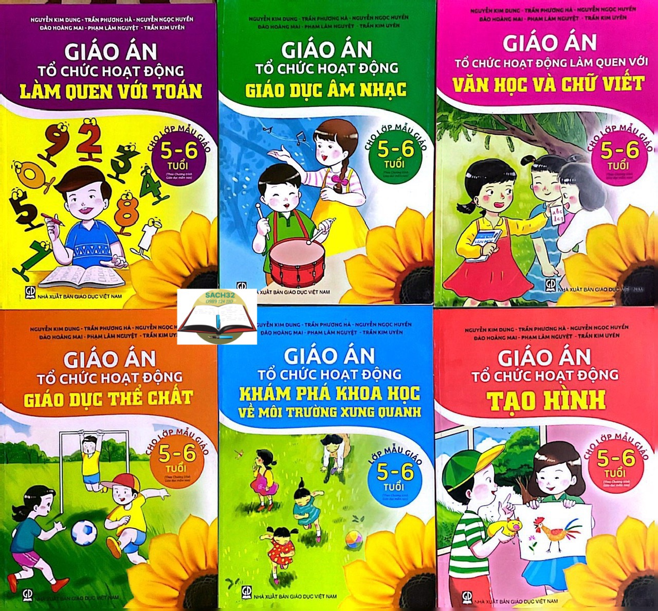Combo 6 cuốn Giáo án tổ chức hoạt động lớp mẫu giáo 5-6 tuổi