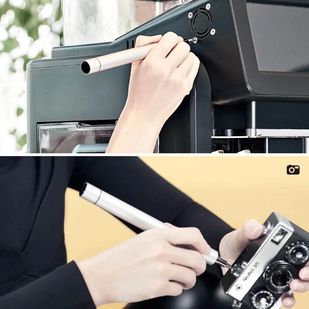 Bộ 20 sản phẩm trong 1 gồm 19 mũi vít kèm tua vít điện không dây Xiaomi Wowstick 1P+