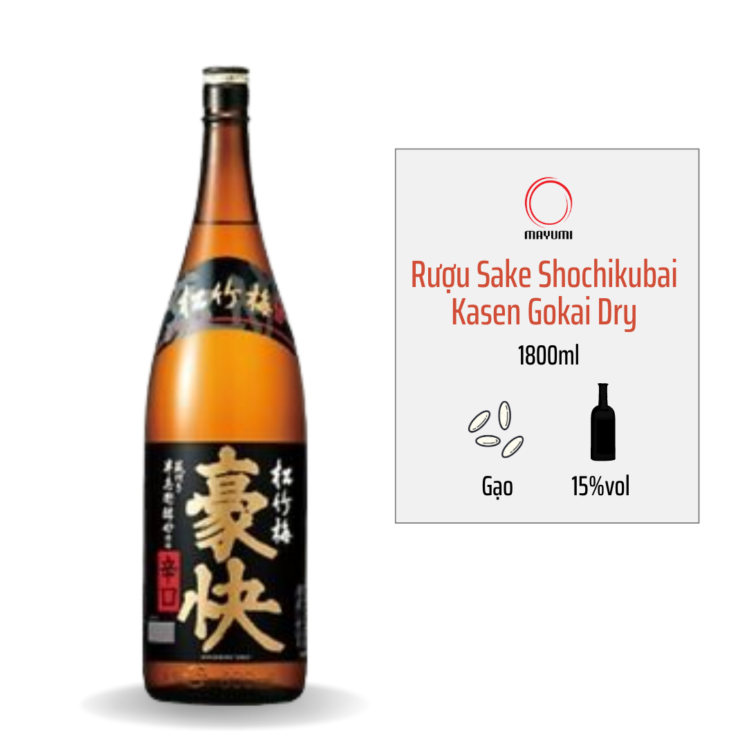 Rượu Sake Sho Chikubai Gokai 1800ml 15%