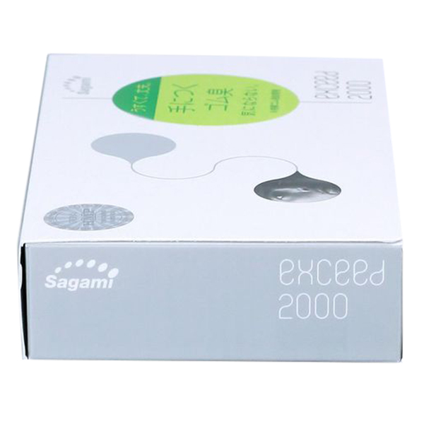 Bao Cao Su Siêu Mỏng Thắt Chống Tuột Sagami Exceed 2000 (12 Bao)