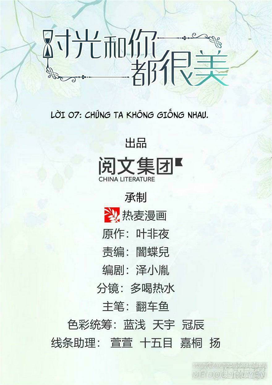 thời khắc và em đều đẹp chapter 7 1