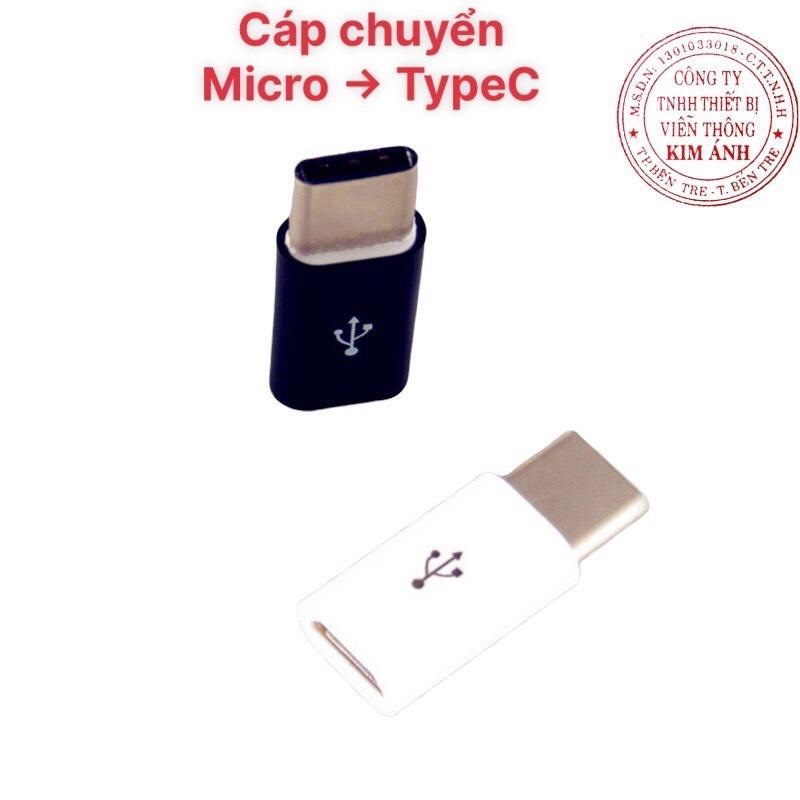 Đầu chuyển sạc Micro sang Type-C , jack chuyển micro sang typeC