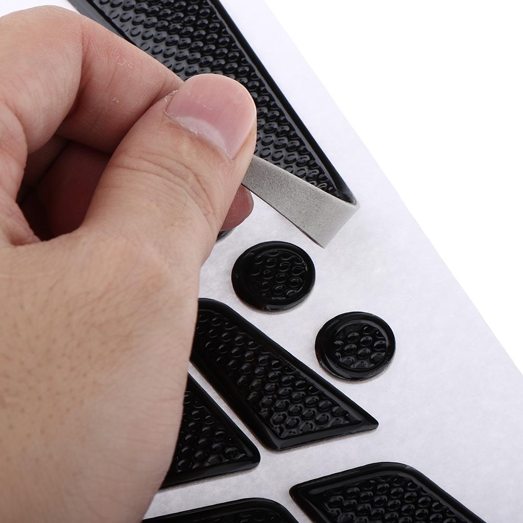 3D Carbon Fiber Look Motorcycle Sport Tank Gas Protector Pad Sticker Universal Fit