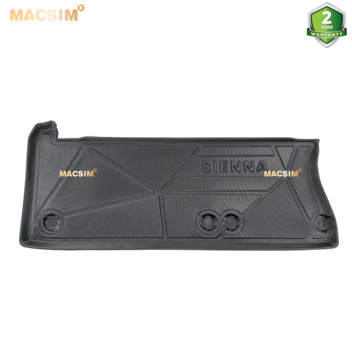 Thảm lót cốp Toyota Sienna 2022 nhãn hiệu Macsin chất liệu tpv cao cấp màu đen