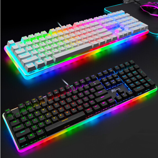 Bàn phím cơ Chơi Game RK918 RGB. Thiết kế đẹp, đèn nền RGB rực rỡ. Có dây, Full size 108 phím. Đủ màu và Switch - Chính Hãng Royal Kludge