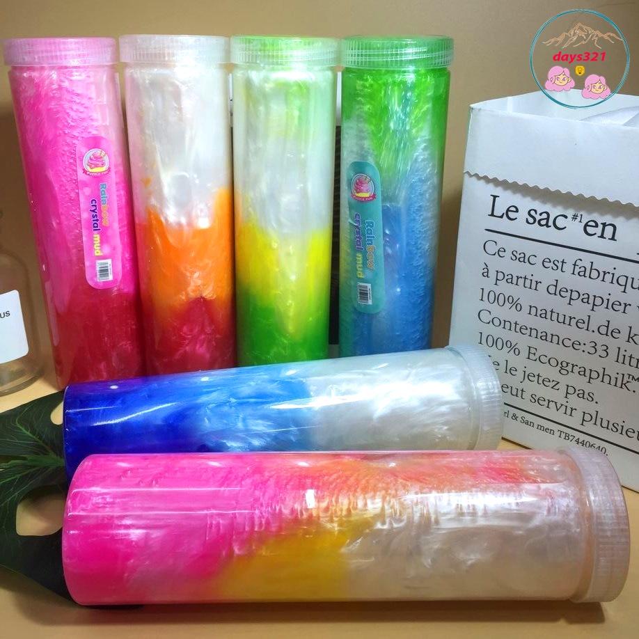 Slime mây BƠ SỮA CHAI TO 420ML mix 4 màu cực đẹp Đồ chơi hũ slam chất nhờn ma quái squishy
