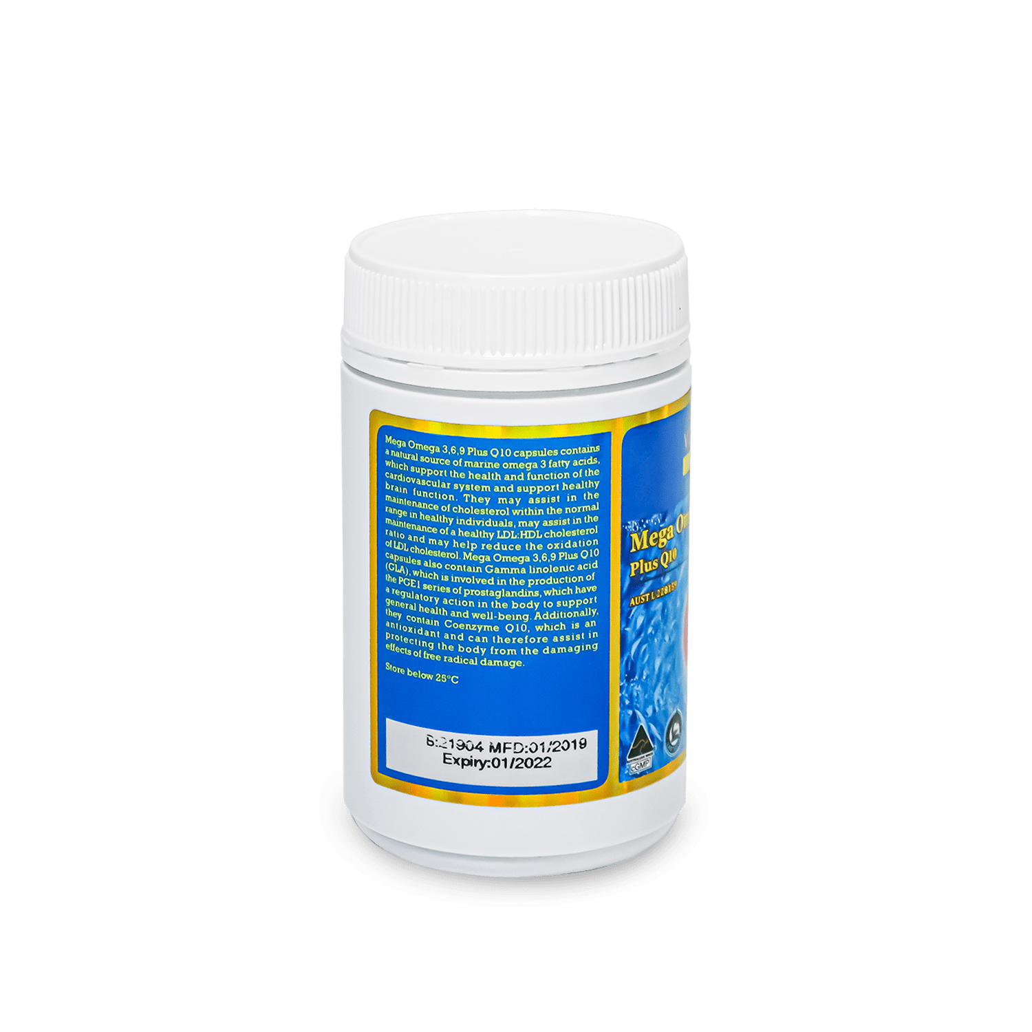 Viên uống bổ sung Omega 369 - Vitatree Mega Omega 369 Plus CoQ10 tốt cho tim mạch và não bộ 120 viên