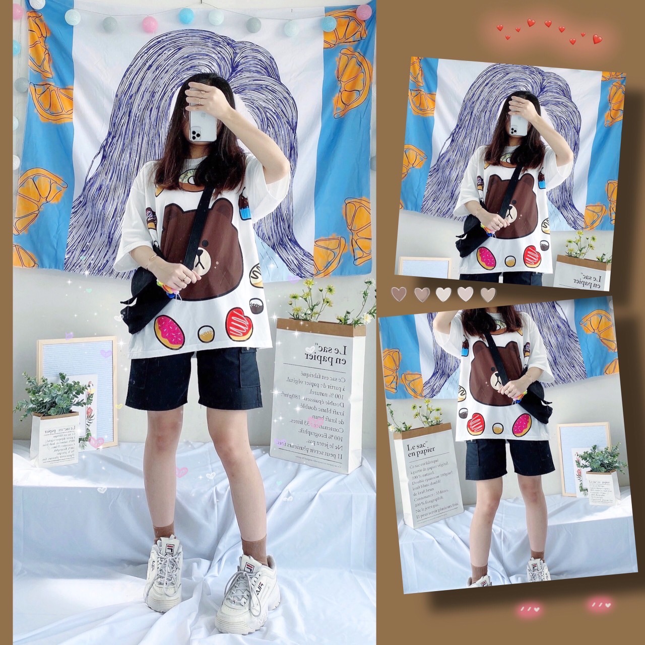 Quần Short Thun Trơn Dáng Rộng Unisex - MM